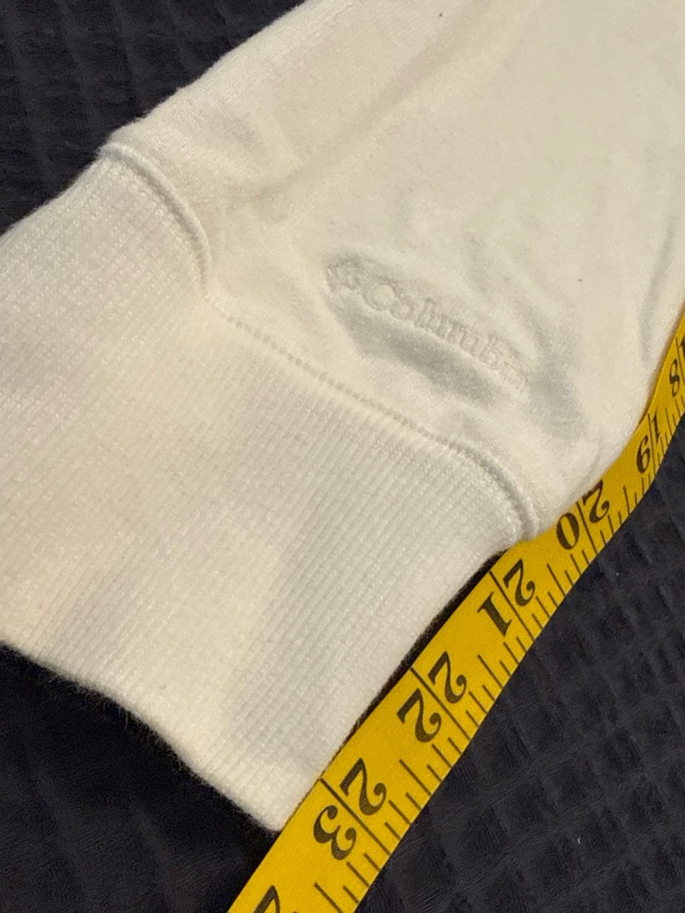 Columbia Classic Bright White Zip-Up Hoodie - Picture 8 of 8